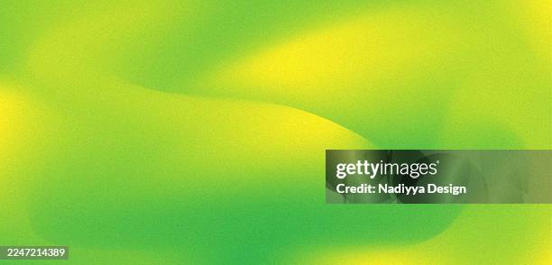abstract background design rough wave texture green and yellow gradient color. - green wave background stock illustrations