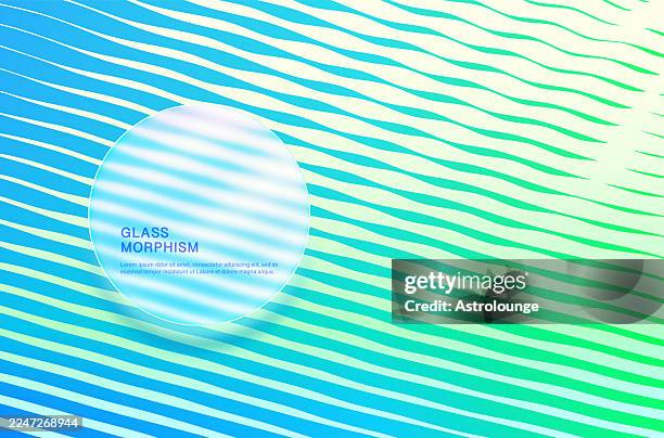 illustrations, cliparts, dessins animés et icônes de décor ondulé du glassmorphism - tôle ondulée