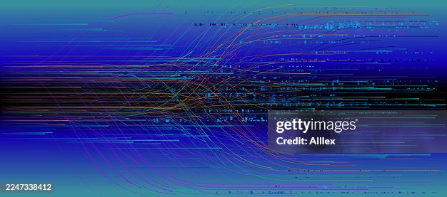Vibrant Data Visualization With Dynamic Colored Lines And Neon Gradients Across A Blue Background Vibrant Data Visualization With Dynamic Colored Lines And Neon Gradients Across A Blue Background