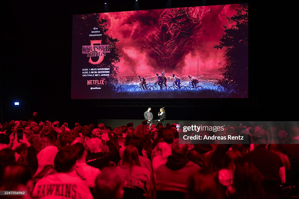 Dominik Porschen And Jenny Augusta Speak On Stage During The News dominik-porschen-and-jenny-augusta-speak-on-stage-during-the-news