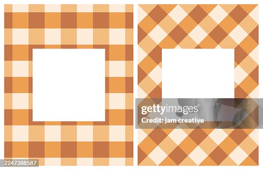 Blank Greeting Card Templates with Checked Plaid Pattern Backgrounds, autumn and winter Blank Greeting Card Templates with Checked Plaid Pattern Backgrounds, autumn and winter