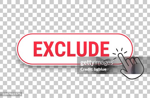 Exclude - 3D click web button with hand cursor on blank background Exclude - 3D click web button with hand cursor on blank background