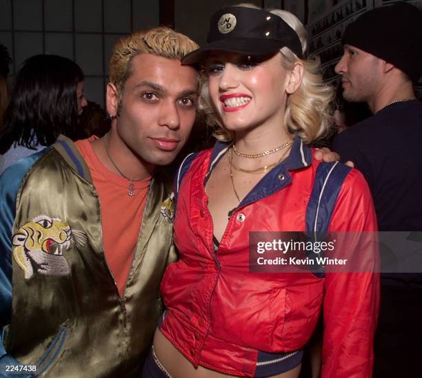 No Doubt members Tony Kanal and Gwen Stefani at the My VH1 Music Awards after party at the Cafe Le Deux in Los Angeles, Thursday, November 30, 2000.