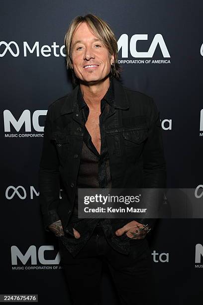 Keith Urban attends The MCA CMA After Party at Schermerhorn Symphony Center on November 19, 2025 in Nashville, Tennessee.