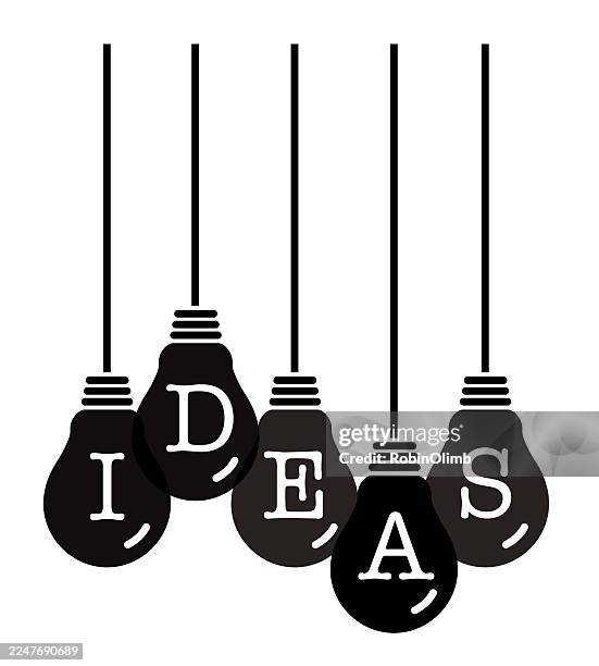 lack ideas word hanging light ulbs - light fitting stock illustrations
