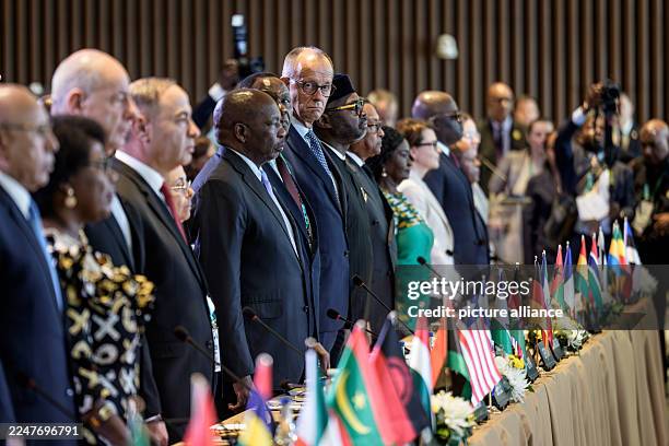 November 2025, Angola, Luanda: Federal Chancellor Friedrich Merz takes part in the EU-Africa Summit. The 27 member states of the European Union meet...
