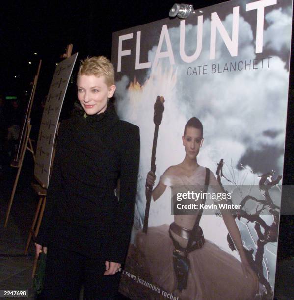 Cate Blanchett at the premiere of 'The Gift' at the Paramount Theater in Los Angeles, Ca. 12/18/00. Photo by Kevin Winter/Getty Images