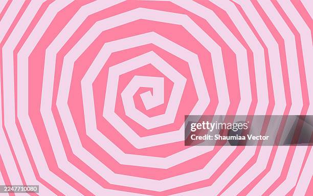 groovy swirl psychedelic vortex pattern. retro spiral twirl vector background. abstract optical vintage illusion texture - trance dance stock illustrations