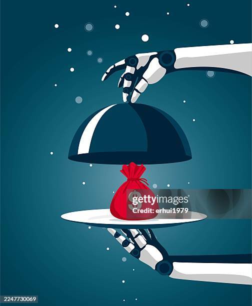 money bag - essgeschirr stock-grafiken, -clipart, -cartoons und -symbole