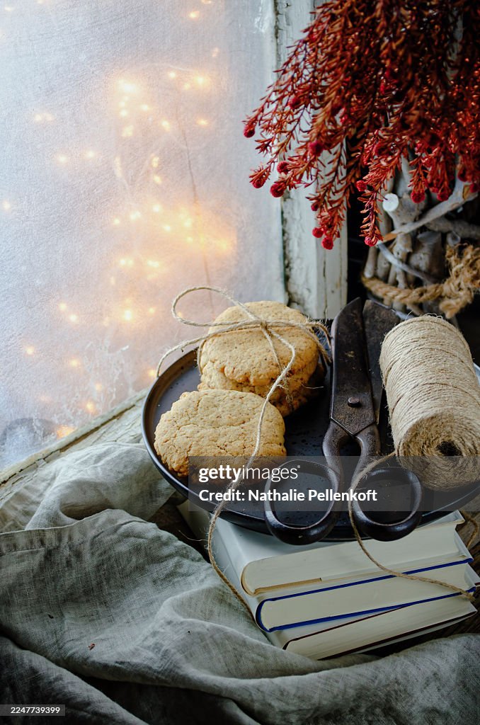 Sustainable Holiday Treats by the Window with Natural Light and Handmade Touch
