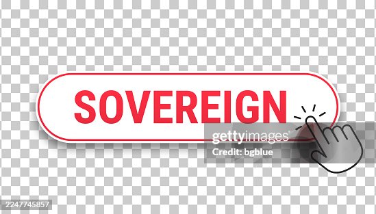 Sovereign - 3D click web button with hand cursor on blank background Sovereign - 3D click web button with hand cursor on blank background