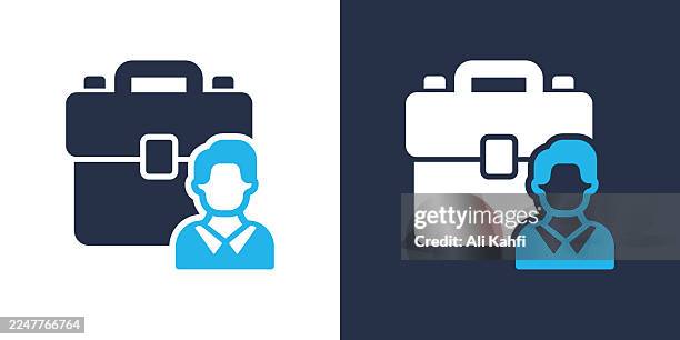 employee glyph solid icon. solid icon that can be applied anywhere, simple, pixel perfect and modern style. - employee of the month illustration stock illustrations