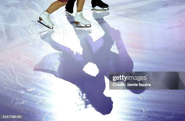 Alicia Fabbri and Paul Ayer of Canada compete in the Ice Dance Free Dance program of the ISU Grand Prix of Figure Skating Skate America at Herb...