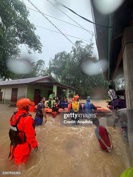 Search and rescue operations continue after flash floods and landslides following torrential rains, which killed at least 10 and injured many, in...