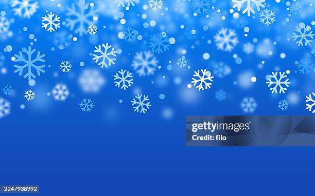 holiday blue snow modern shapes texture abstract pattern background - quilted pattern stock illustrations