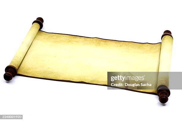 scroll made of parchment - torah stock pictures, royalty-free photos & images