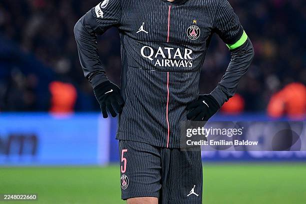 Illustration of 4th Psg's jersey during the UEFA Champions League 2025/2026 match between Paris and Tottenham at Parc des Princes on November 26,...
