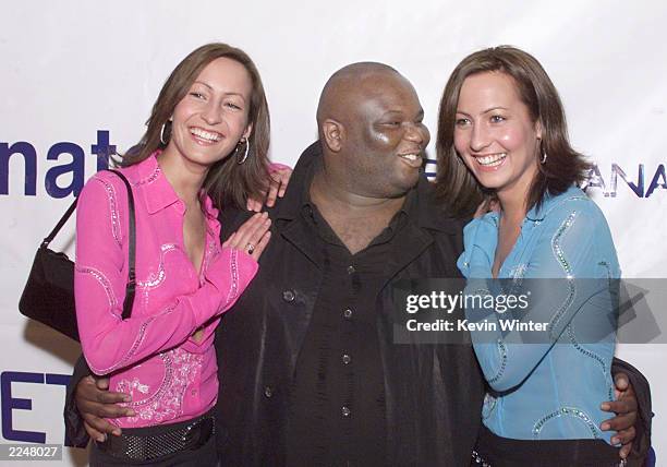 Castmembers Ade and Twins Nikki and Teena Collins at the premiere of 'Snatch' at the Directors Guild, Los Angeles, Ca. 1/18/01. .