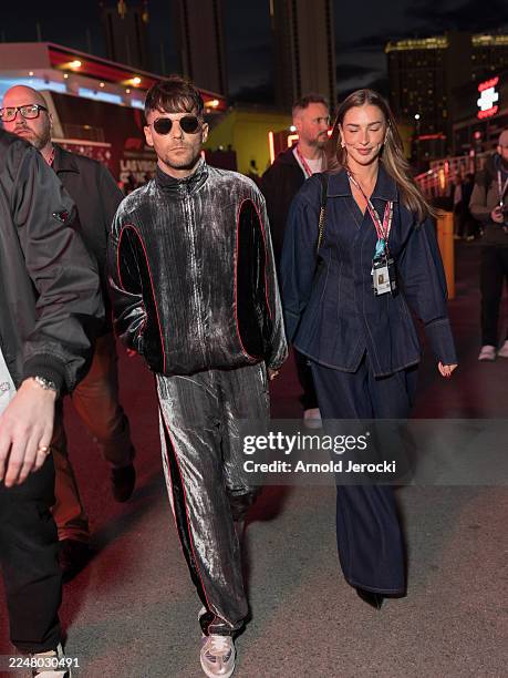 Louis Tomlinson during the F1 Grand Prix of Las Vegas at Las Vegas Strip Circuit on November 22, 2025 in Las Vegas, Nevada.