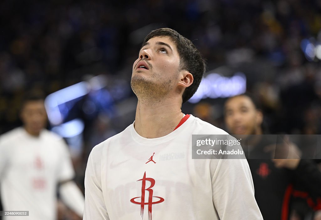 Nba Rockets Reed Reed Sheppard of Rockets warms up before the NBA game 8 between... News ...