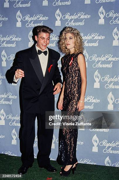 American actors Brian Austin Green and Tori Spelling attend the 19th Annual People's Choice Awards at Universal Studios, Universal City, 9th March...