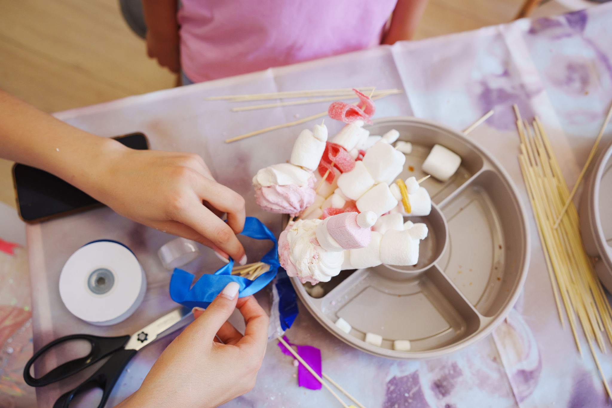 crafting party decorations