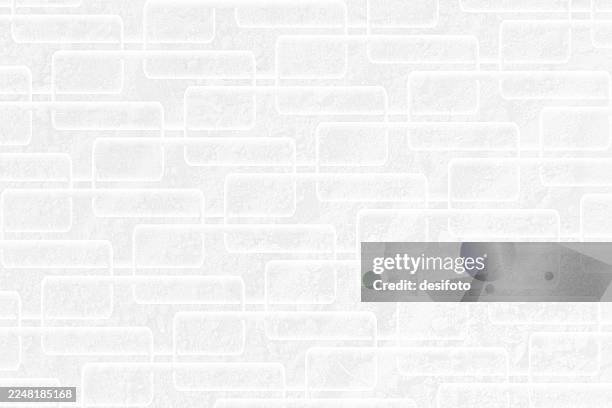 blank empty grunge textured abstract checked striped full frame grainy snow texture horizontal whitewashed gray white pattern vector backgrounds or stucco plaster rough rustic brick wall with overlapping layered rectangle shapes - frosted window texture stock illustrations