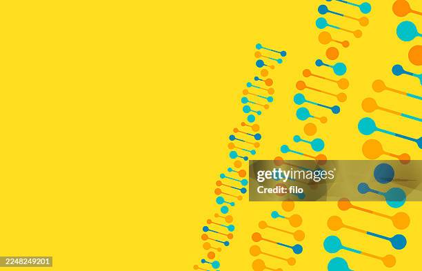 moderne wissenschaft dna-statistik helix hintergrund - nanomedizin stock-grafiken, -clipart, -cartoons und -symbole