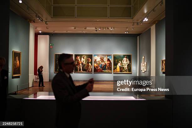 Inauguration of the exhibition 'Antonio Raphael Mengs 1728-1779', at the Museo Nacional del Prado, on 24 November, 2025 in Madrid, Spain. The...