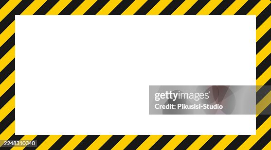 Yellow and Black Diagonal Stripe Pattern Background, High-Contrast Diagonal Hazard Stripe Graphic, Rectangular Warning Sign Yellow and Black Diagonal Stripe Pattern Background, High-Contrast Diagonal Hazard Stripe Graphic, Rectangular Warning Sign