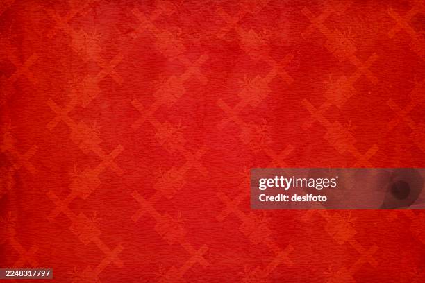 horizontal red vector merry christmas backgrounds vibrant red colored gradient full frame wallpaper with all over design of small presents gift boxes over slanted checked pattern for backdrops, wrapping paper - small box stock illustrations