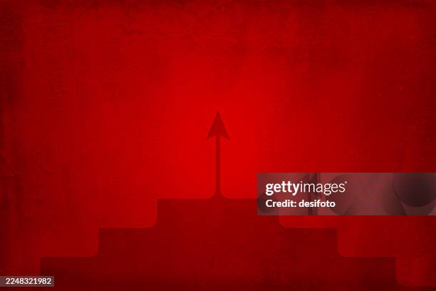 illustrazioni stock, clip art, cartoni animati e icone di tendenza di gradiente di colore rosso bordeaux a due vie verso l'alto con motivo zigzag - segnale di direzione obbligatoria