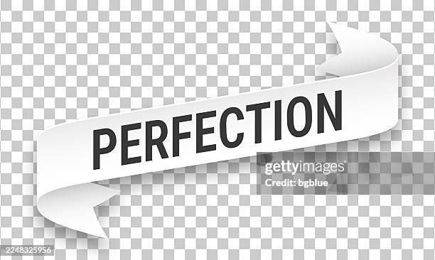 perfection - 3d banner on transparent background - obsessive compulsive stock illustrations