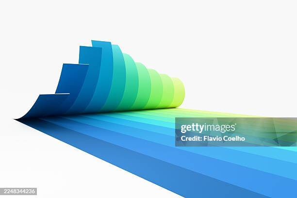 unfolding steps suggesting progress and continuous evolution - conversion optimization stock pictures, royalty-free photos & images