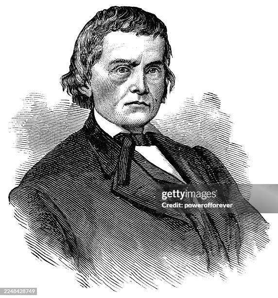 alexander h. stephens - 19th century - vice president stock illustrations