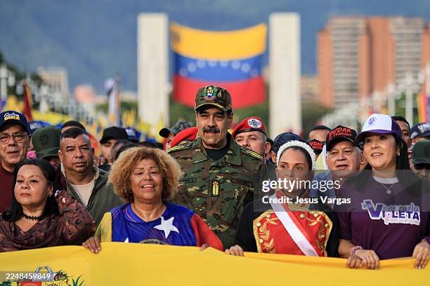 President of Venezuela Nicolás Maduro participates in a civic-military rally on November 25 in Caracas, Venezuela. The United States recently...