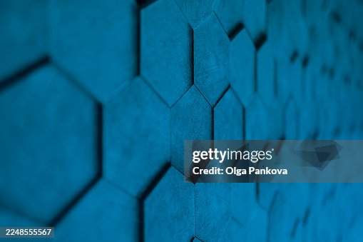 Blue hexagonal pattern creating modern abstract background Blue hexagonal pattern creating modern abstract background