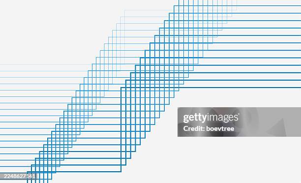 blue corner grid pattern design element - folded corner stock illustrations