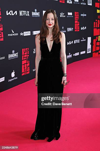 Andrea Riseborough attends The 28th British Independent Film Awards at The Roundhouse on November 30, 2025 in London, England.