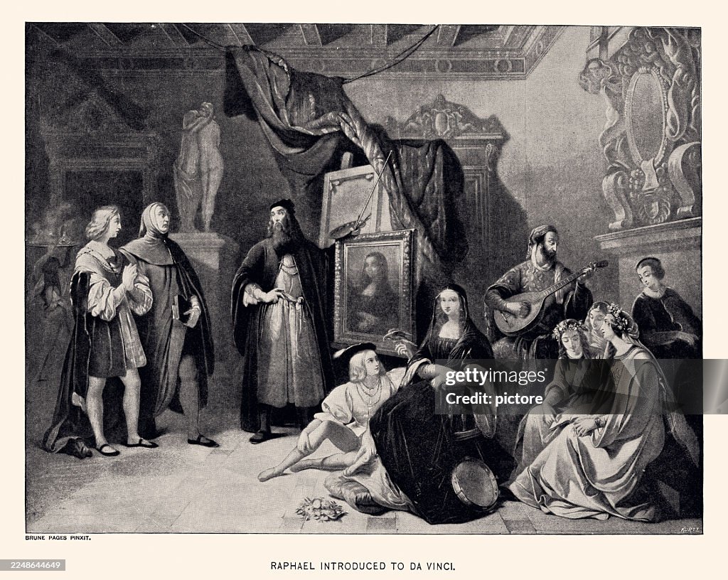 RAPHAEL INTRODUCED TO LEONARDO DA VINCI