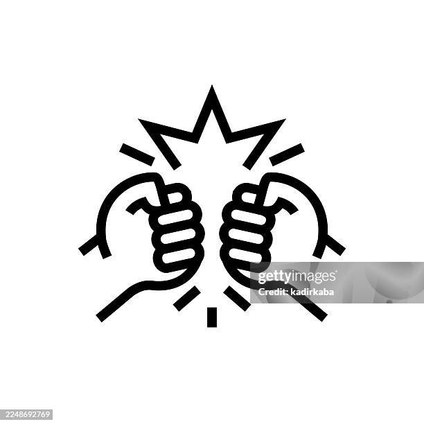 conflict icon - frustration stock illustrations