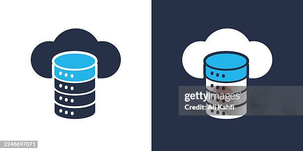 cloud storage glyph solid icon. solid icon that can be applied anywhere, simple, pixel perfect and modern style. - windows operating system stock illustrations