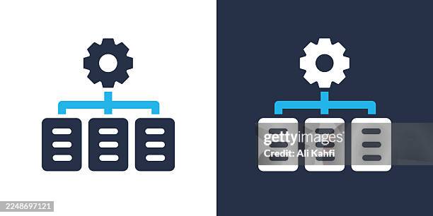 it infrastructure glyph solid icon. solid icon that can be applied anywhere, simple, pixel perfect and modern style. - windows operating system stock illustrations