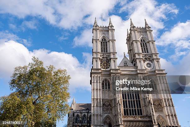 Exterior of Westminster Abbey on 30th November 2025 in London, United Kingdom. Westminster Abbey was originally the Collegiate Church of Saint Peter...