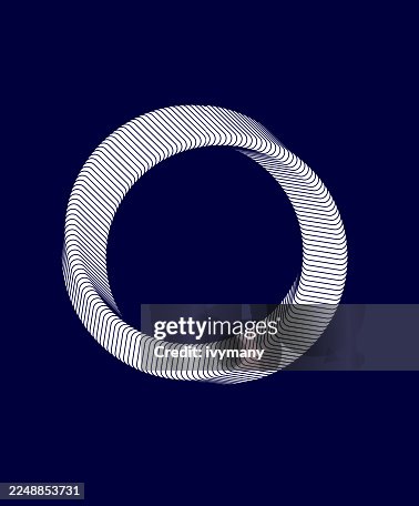 Circle cube model twist mobius stripe 3D pattern Circle cube model twist mobius stripe 3D pattern