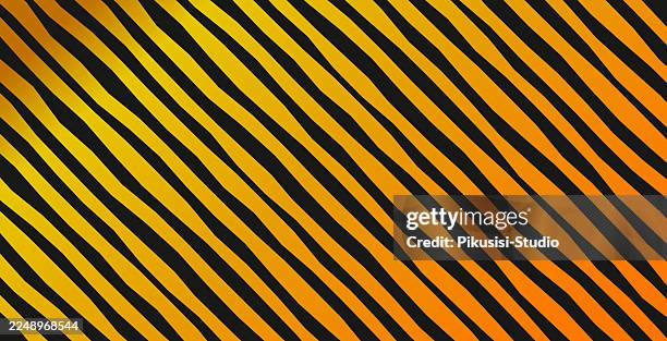 bold organic tiger diagonal stripe pattern background, tiger stripe gradient background - animal pattern stock illustrations