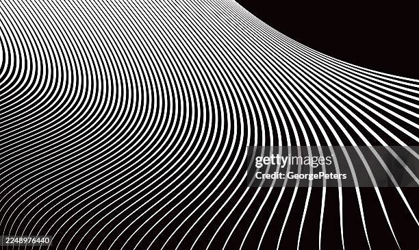 flowing curved stripes abstract backgrounds - clouds timelapse stock illustrations