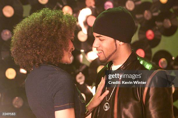 Atlantic recording artist Craig David filming the video for his new single 'Fill Me Up' in Los Angeles, Ca. 2/2/01. The video co-stars Nichole Gilpin...