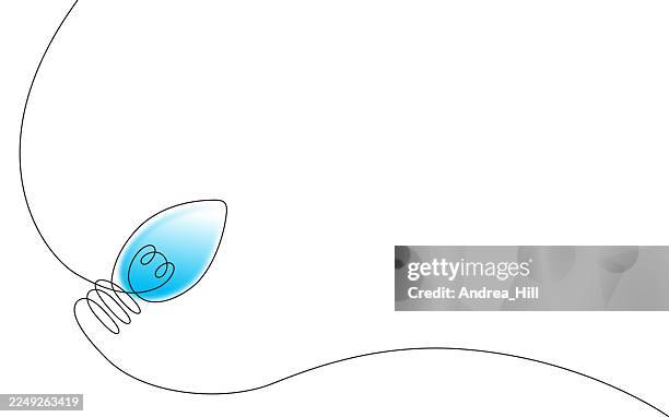 blue christmas twinkle light continuous line drawing border with editable stroke - string lights white background stock illustrations