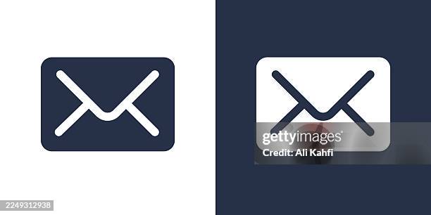 email glyph solid icon. solid icon that can be applied anywhere, simple, pixel perfect and modern style. - receiving feedback stock illustrations